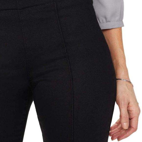 NYDJ $109 Pintuck Pull On Skinny Ankle Jeans Black - Picture 2 of 5